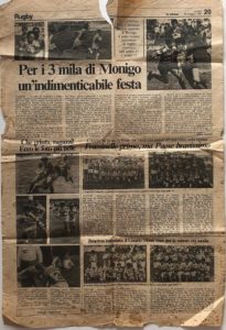 Sesto torneo nazionale di rugby a Treviso 1985